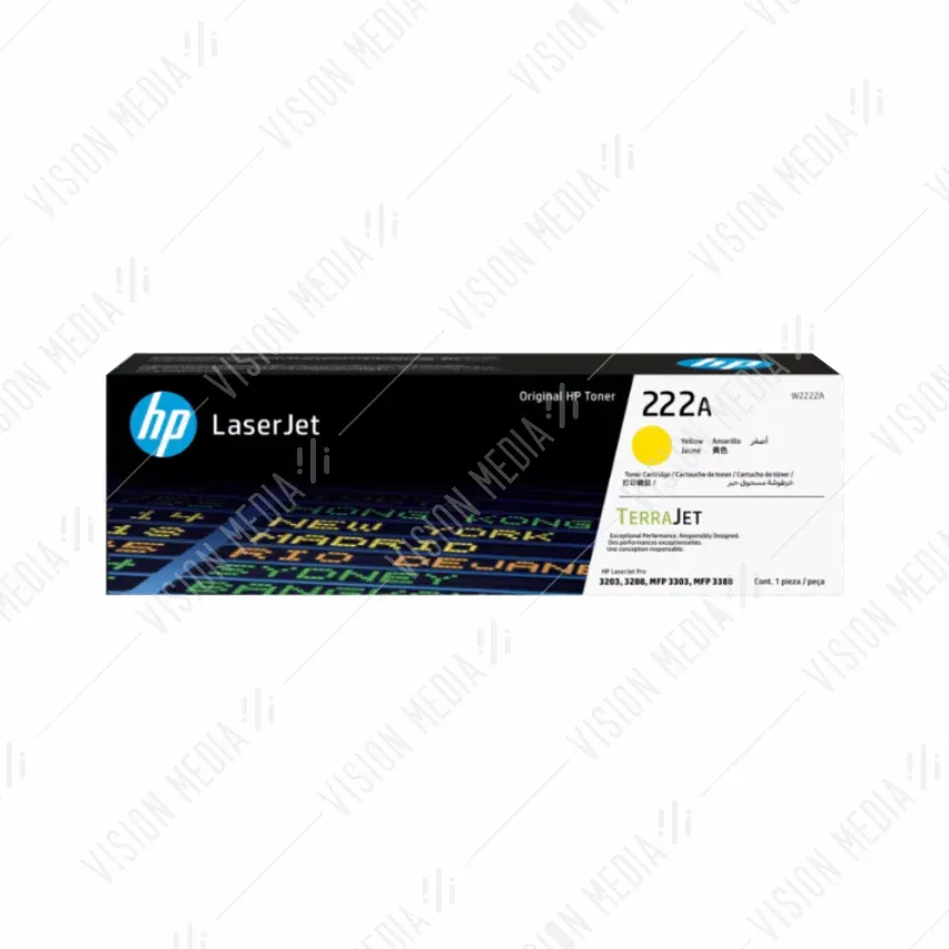 HP 222A Yellow Original LaserJet Toner Cartridge