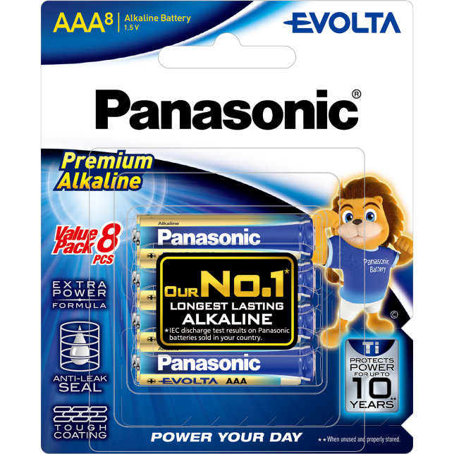 QP [BTB] Panasonic Battery AAA Alkaline/Evolta LR03EGM/4B (4's)