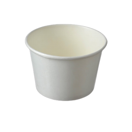 PLAIN PAPER BOWL 5OZ C/W LID (100PCS/20PKT/CTN)