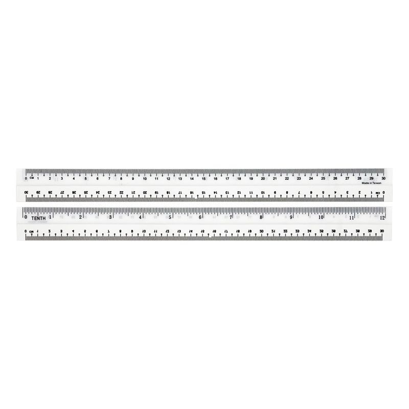 HIGH CLASS STRAIGHT PLASTIC RULER 12"