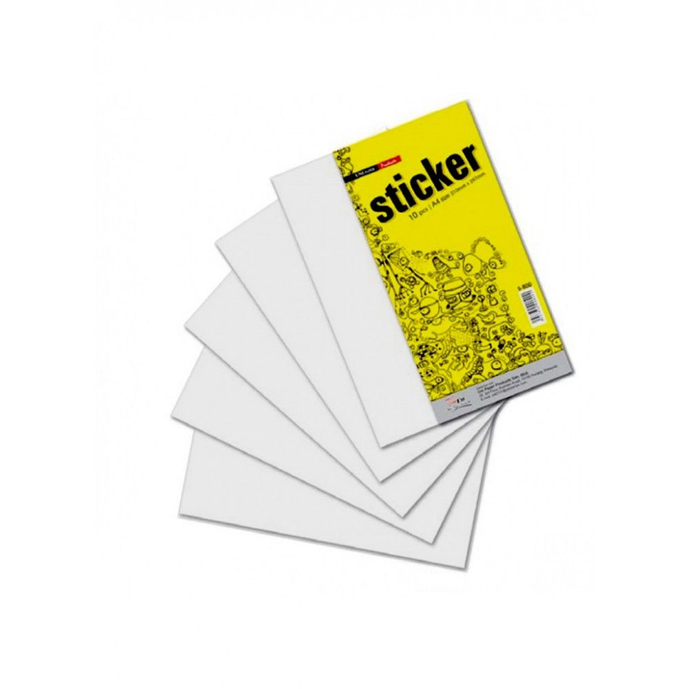 STICKER PAPER A4 - WHITE