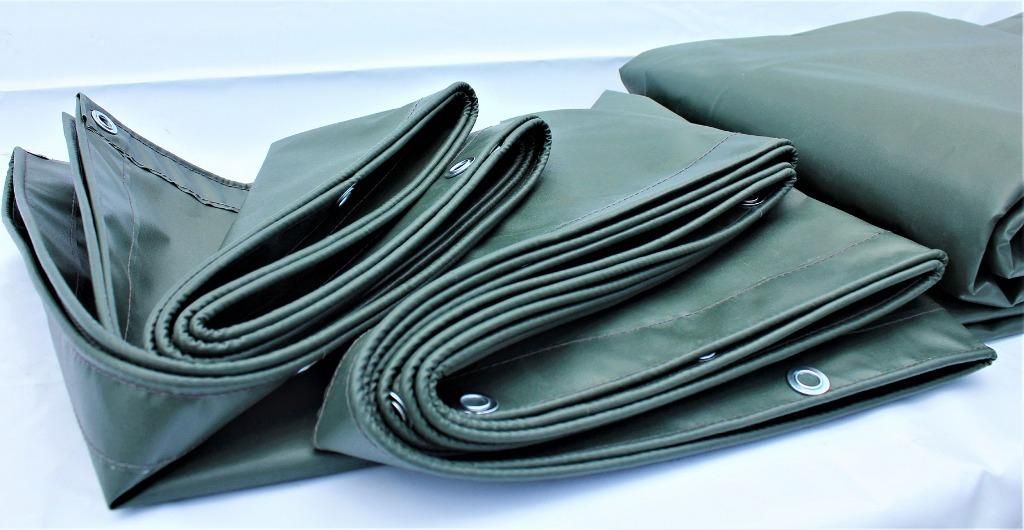 Others *Express Nylon 6 ft x 9 ft PVC Tarpaulin Vinylon Olive Green Ready Made Heavy Duty Cover Lorry Canvas Outdoor Waterproofx