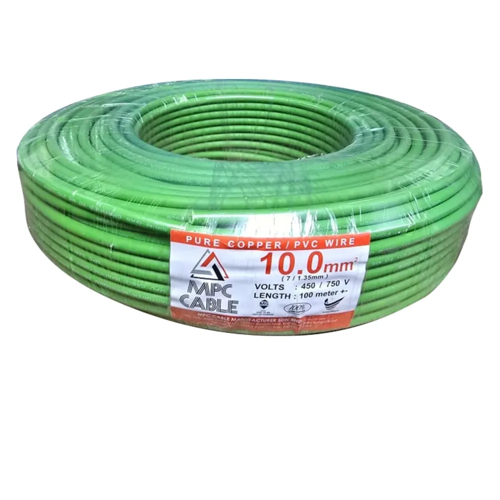 SE SETIA ELECTRIC CABLE LINK 10.0MM PVC CABLE (SIRIM) GREEN
