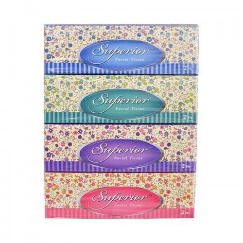 SUPERIOR FACIAL TISSUE 2PLY 4BOX X 70'S