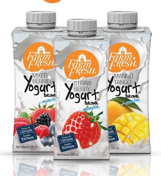 Others *Farm Fresh UHT Yogurt Drink (Mixberry / Mango / Strawberry) 200ml x 24 Packs each