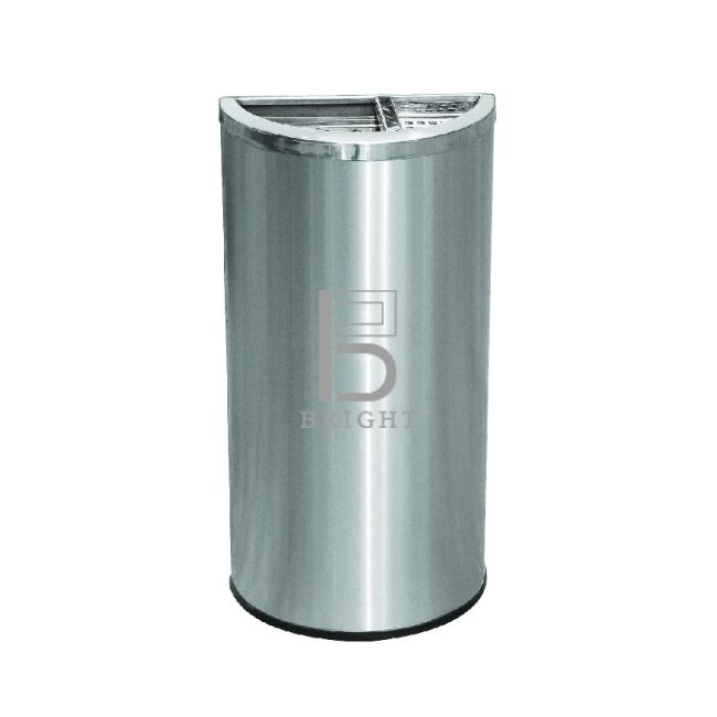 VIP STAINLESS STEEL SEMI ROUND BIN C/W OPEN TOP (SS103‐4IN1)