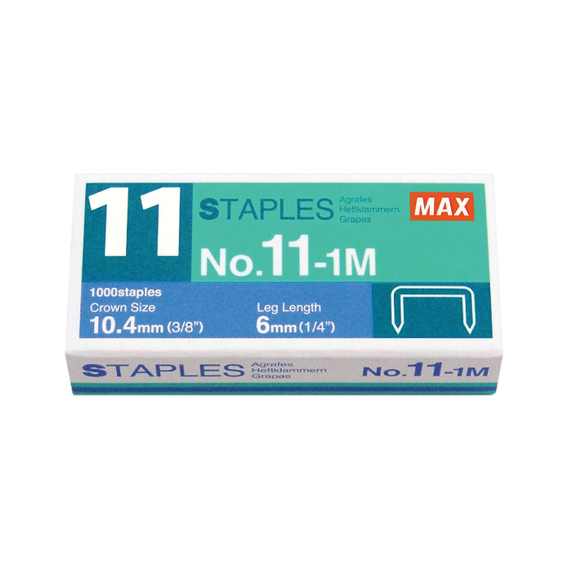 MAX STAPLES 111M (BOX)