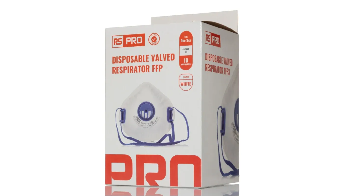 Others *RS PRO Disposable Respirator for General Purpose Protection, FFP2, Valved, Moulded 10 per Package