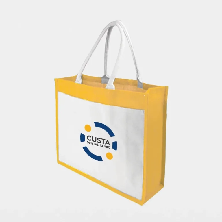 Medium Jute Bag 30.5cm (L) x 37cm (H) x 14cm (W) with Logo Printing