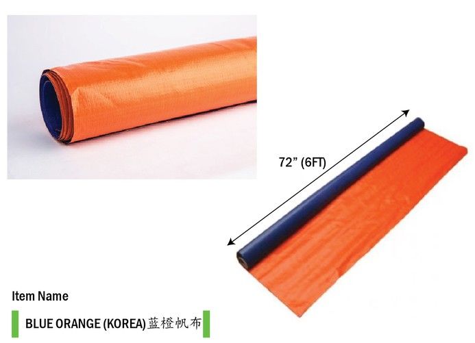 Others *CANVAS, ORANGE/BLUE, 72" X 91M