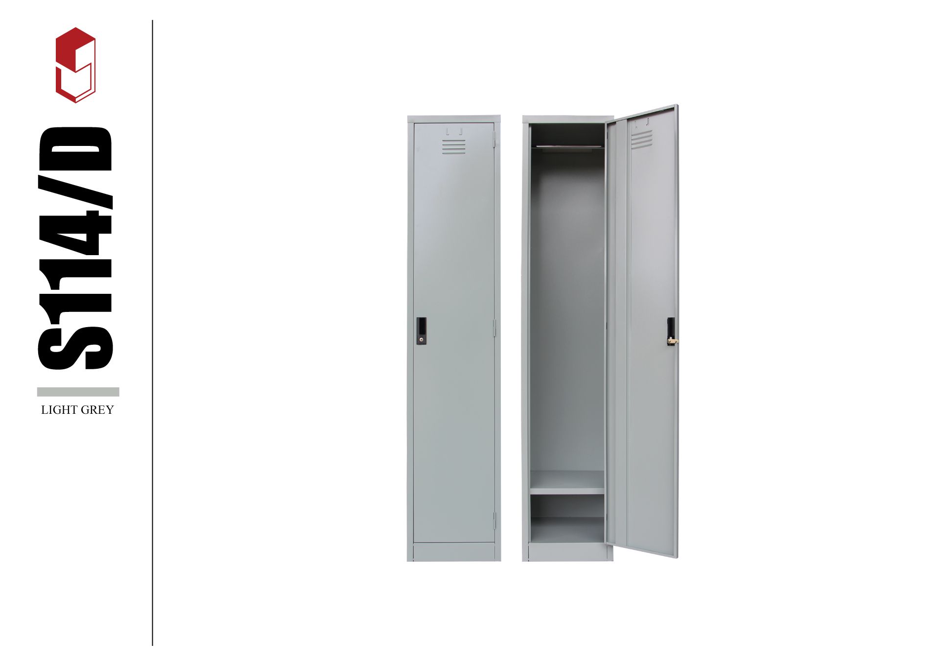 OKADA S114/D SINGLE LAYER METAL LOCKER 381W X 381D X 1828H