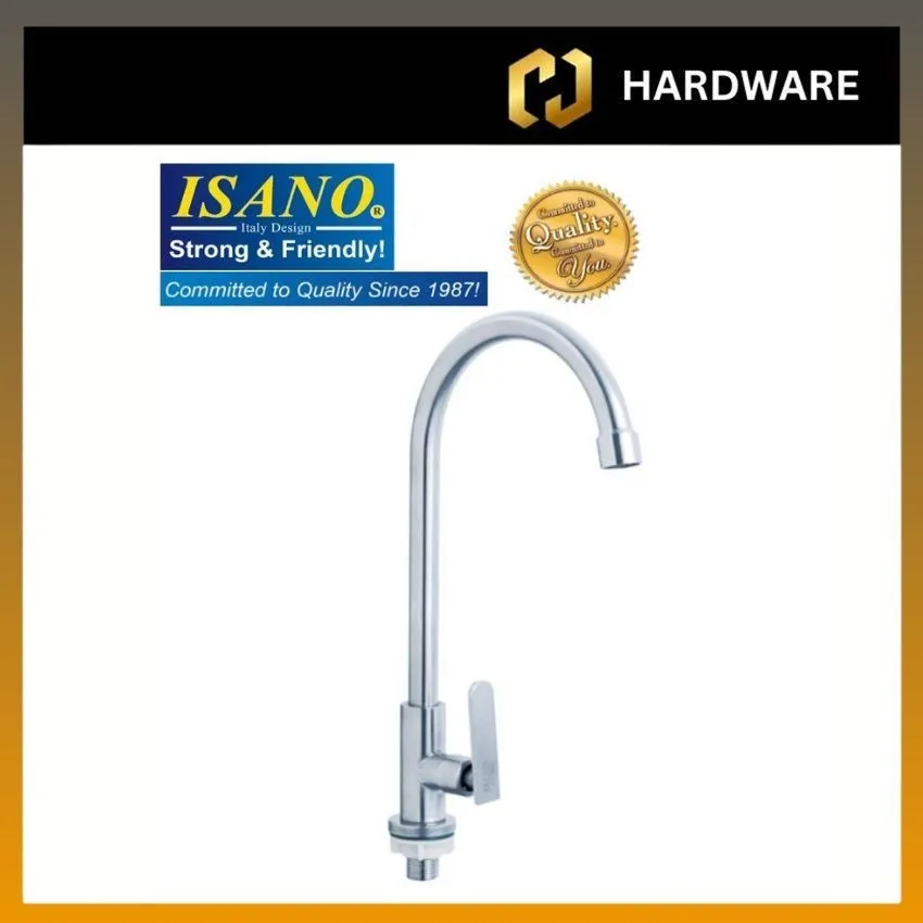ISANO 1000SI SUS304 Kitchen Faucet Swan Neck Pillar Sink Tap