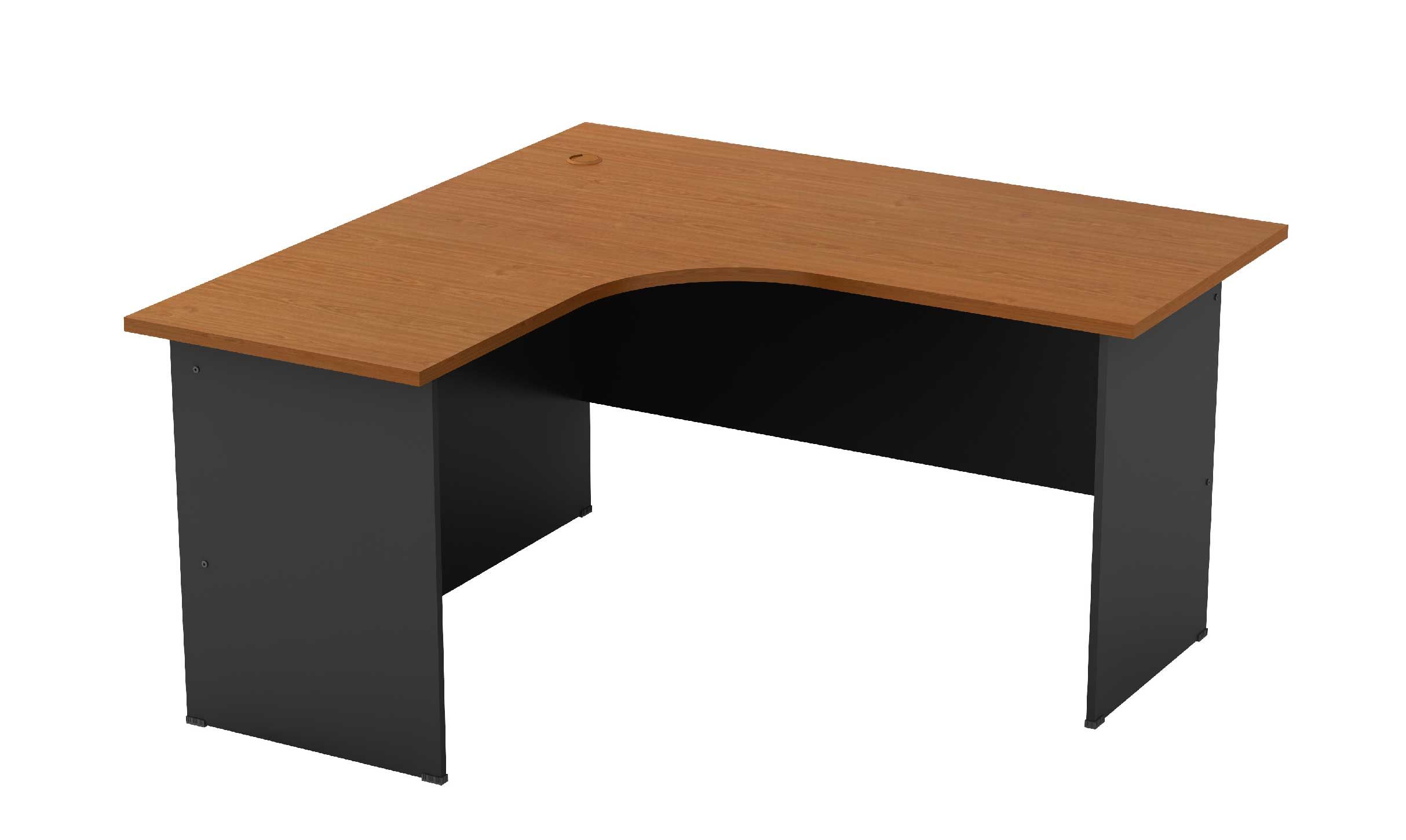 QP Superior Compact Table GL1515 L/R 1800x700x1500x600x750mm Dark Colour