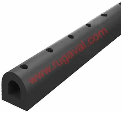 *RUBBER D FENDER - HOLLOW, DOCK RUBBER FENDER, LOADING BAY RUBBER FENDER, RUBBER FENDER FOR BOAT, LORRY BUMPER FENDER