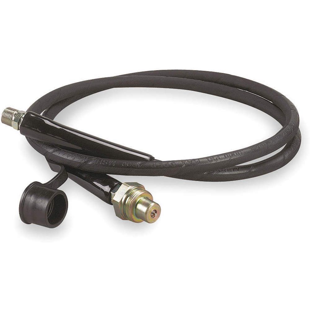 Others * AEROQUIP HC-9215 Hose Assembly, 3/8 x 3/8 Inch Fitting Size, MNPT x M Quick Disconnect, Rubber, Black