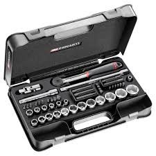Others *Facom 48-Piece Metric 1/2 in Standard Socket/Bit Set with Ratchet, 6 point