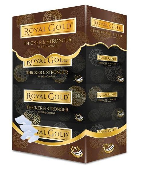Tissues Royal Gold (4box X 120 sheets)