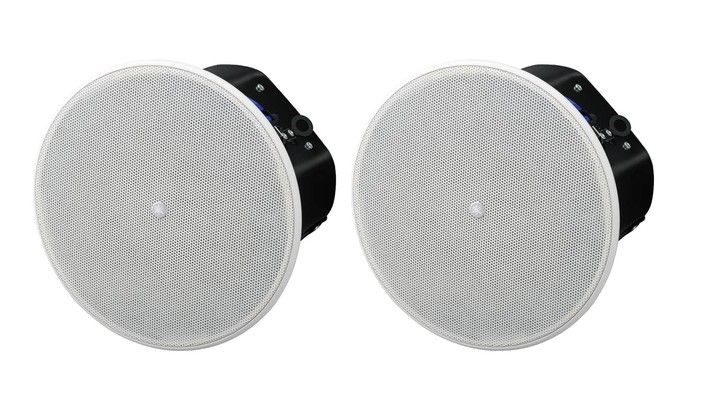 Yamaha VXC6 VXC Series Full Range 6 Inch Ceiling Loudspeaker - White - Pair 6.5" Cone Woofer with a 0.75" Soft Dome Tweeter