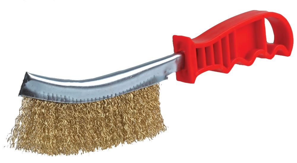 Others *Wire Brush, 265mm L x 15mm W, Flat Hand, Brassed Steel