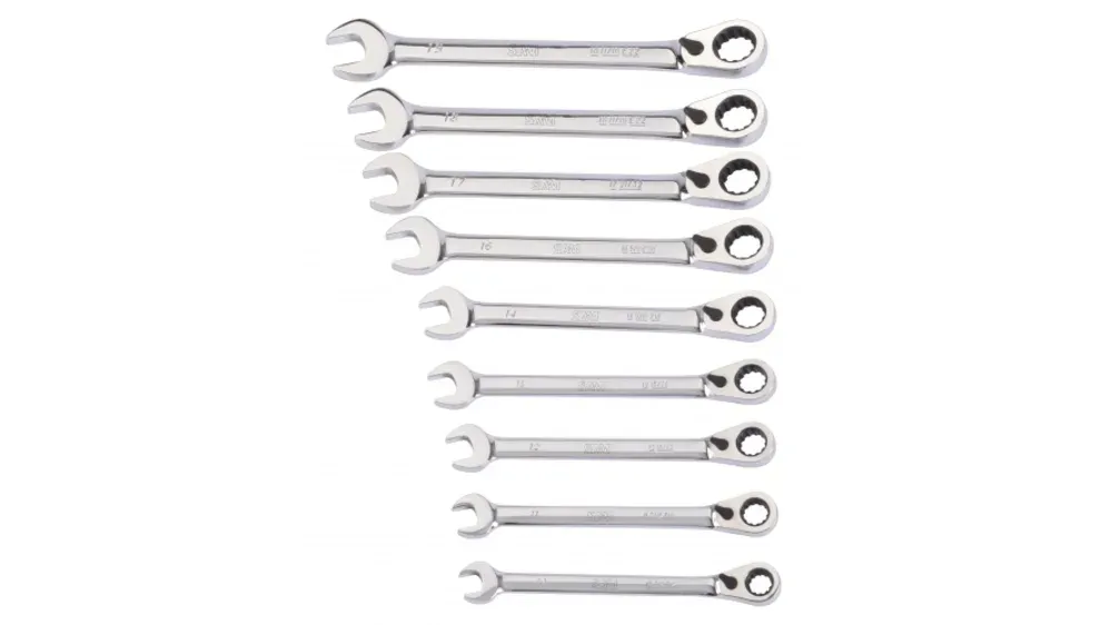 Others *SAM 9-Piece Combination Ratchet Spanner Set, 10 ? 19 mm