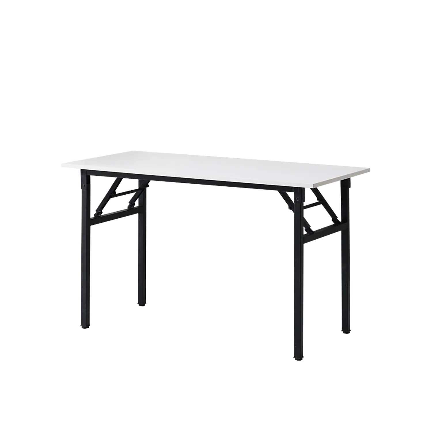 Banquet Table 180cm x 90cm x 76cm (White Tabletop + Black Leg)