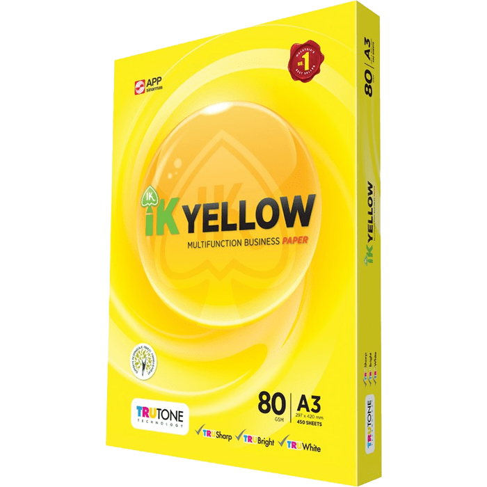 IK Yellow A3 Multifunction Paper 80gsm 450 sheets