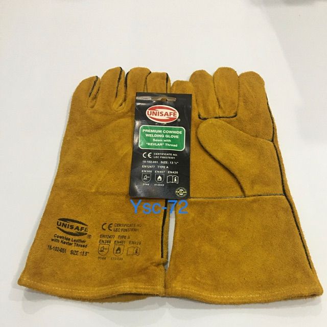 Others *UNISAFE FULL LEATHER WELDING GLOVE 131/2'' (1PAIR)