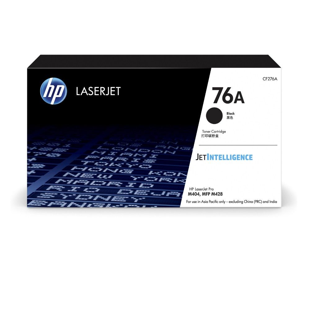 HP 76A Toner Cartridge (Black) / HP Toner CF-276A / HP M404 Toner / HP M428 Toner # 100% Original # Heavy Duty # 1 Tahun Produk Jaminan # Printer Model : HP Laserjet Pro M404 & M428 # RS2082 (KTT : 1 Unit)