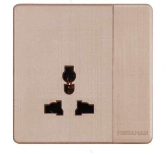 SE SETIA ELECTRIC MEGAMAN YTZ8- 1GANG 15A SWITCH SOCKET GOLD