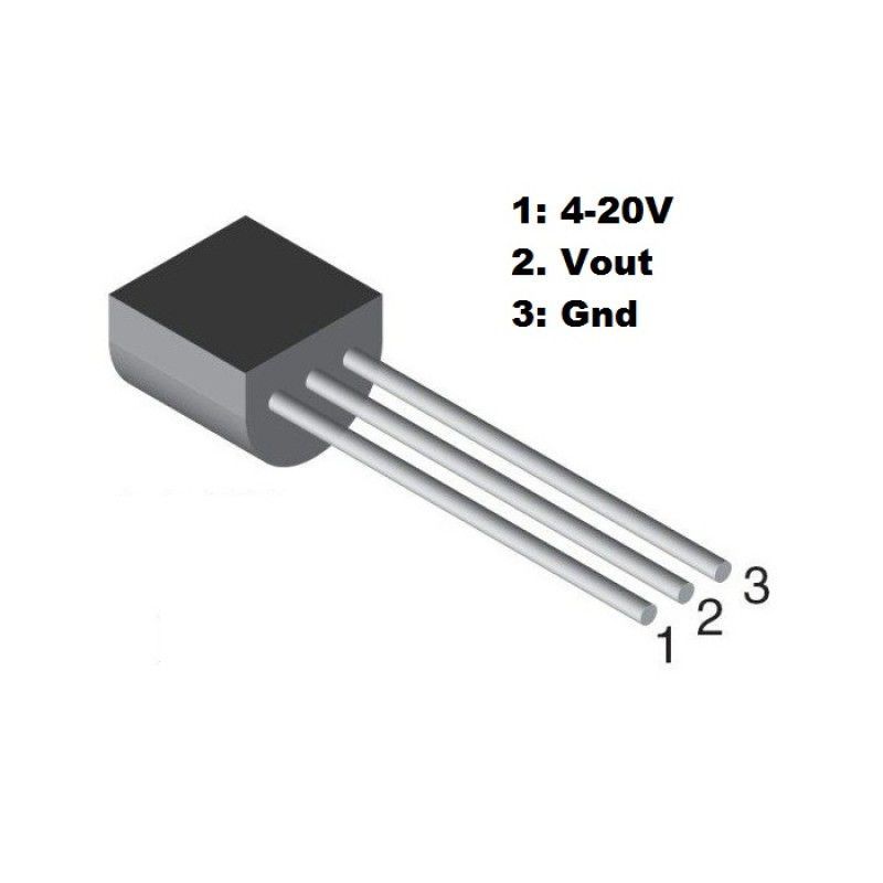 Temperature sensor LM35DZ