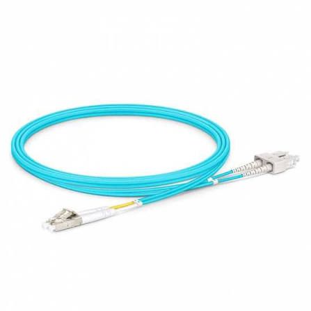 QP LC-SC/UPC MM OM3 Duplex LSZH Fiber Cable 1M