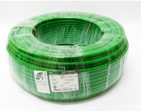 MEGA PVC CABLE 1.5MM GREEN