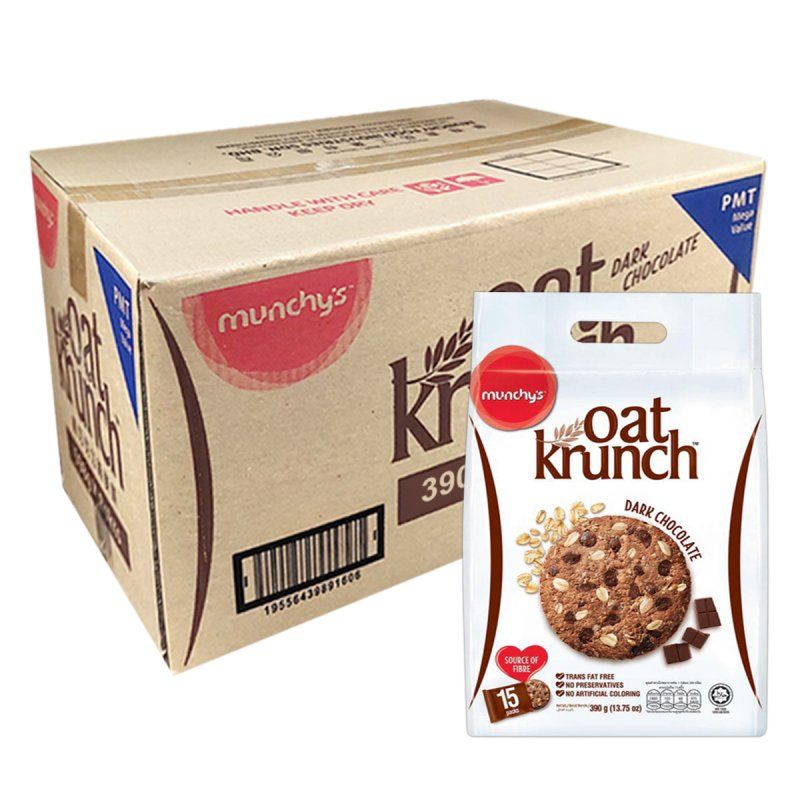 MUNCHYS OAT KRUNCH COKLAT GELAP 12'S X 390G
