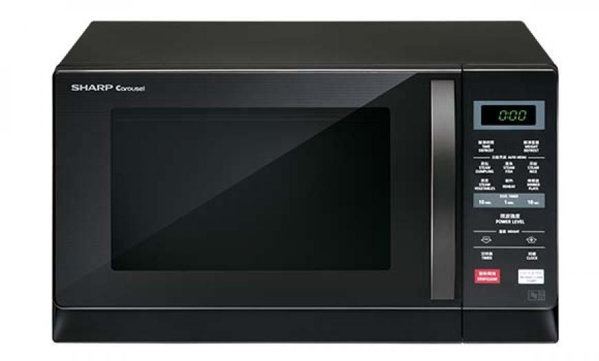 SHARP Microwave Oven - 20 Liter # Digital Microwave # Auto Cook Menu # Steam Function # Energy Saving Mode # 800W Power # R207-EK # RS1913 ( KTT : 1 Unit )