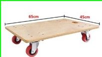 QP 1 wooden platform truck/flat wooden trolley