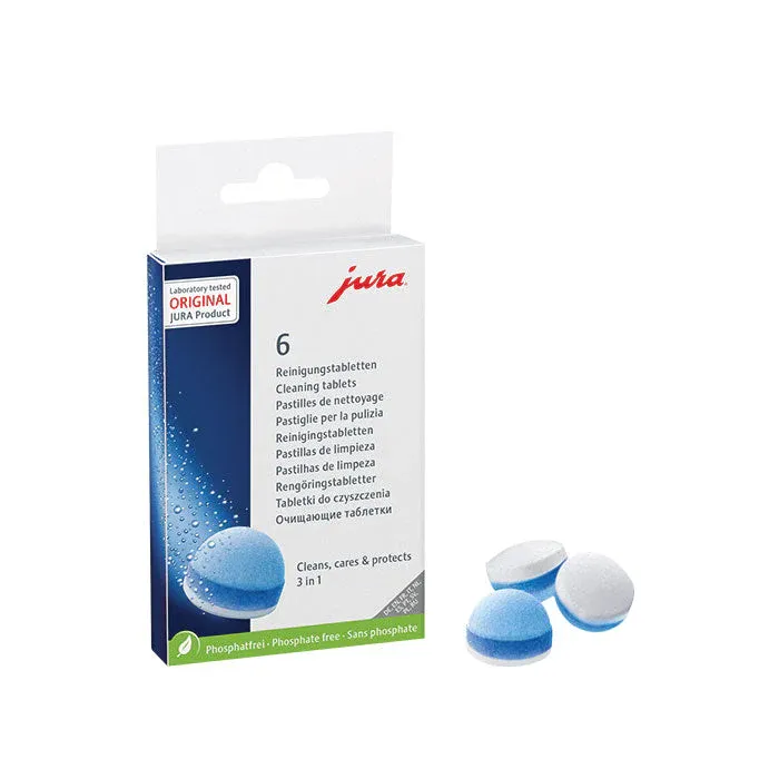 QP JURA 3PHASE CLEANING TABLETS 1 X 6PCS