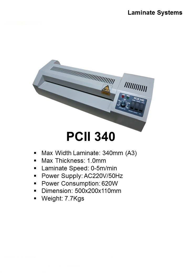 GBC Laminator Mode: PCII340  4 Roller Lamination