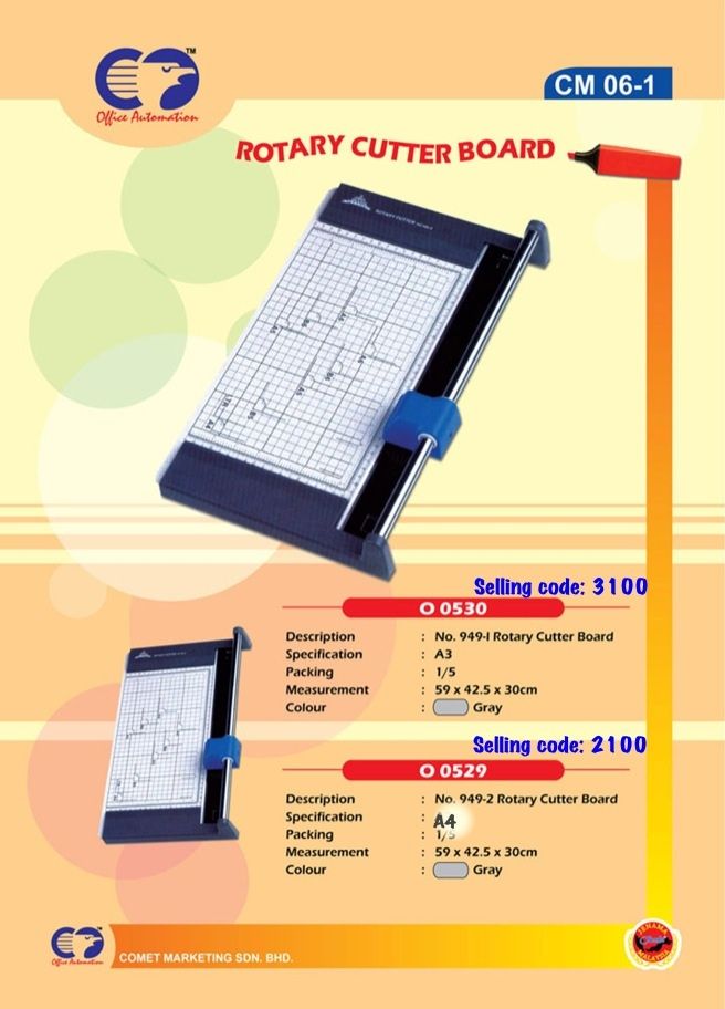 Okada A4 ROTARY TRIMMER / CUTTER BOARD / ROTARY TRIMMER / TRIMMER / PAPER TRIMMER