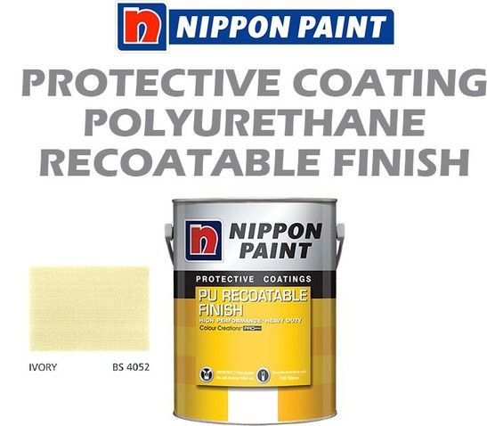 Nippon High Performance Protective Coating - PU Recoatable Finish Ivory BS4052