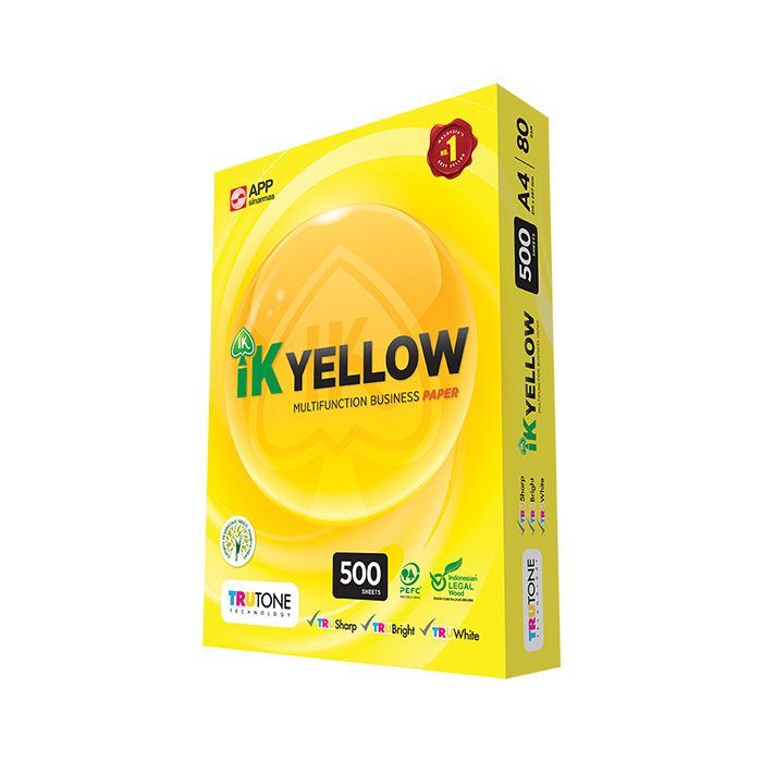 IK Yellow A4 Paper 80gsm 5000sheets