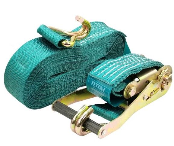 TOTAL - Ratchet Straps - 2TON X 10METER (Industrial) - (T-THTRS2101) / Ratchet Cargo Tie / Lorry Tie Down Strap / Ratchet Belt / Cargo Handling Equipment