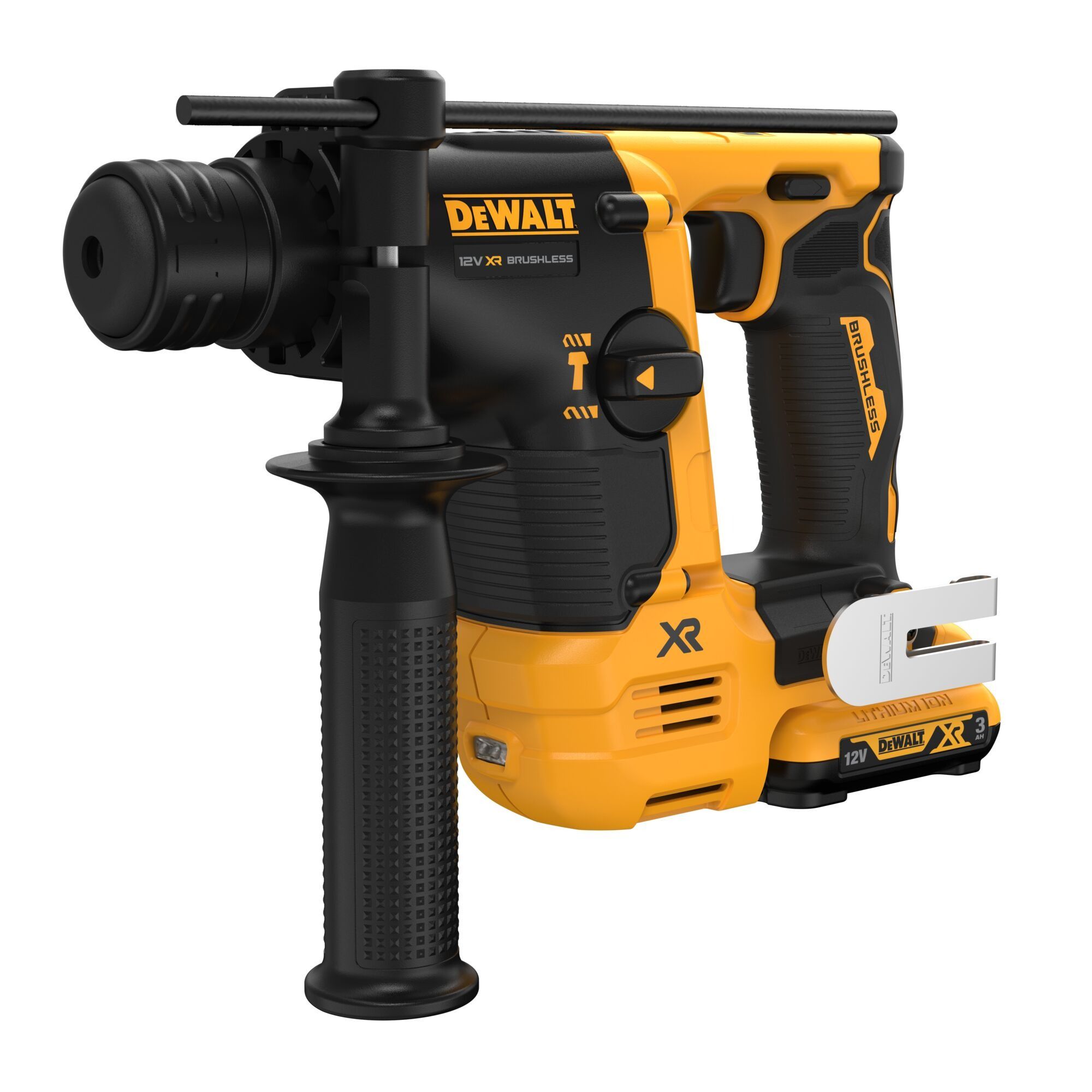 DEWALT 12V MAX Brushless 2-Mode 14mm SDS-Plus Cordless Hammer (3Ah Batteries) DEWALT DCH072L2-GB 12V MAX Brushless 2-Mode 14mm SDS-Plus Cordless Hammer (3Ah Batteries)