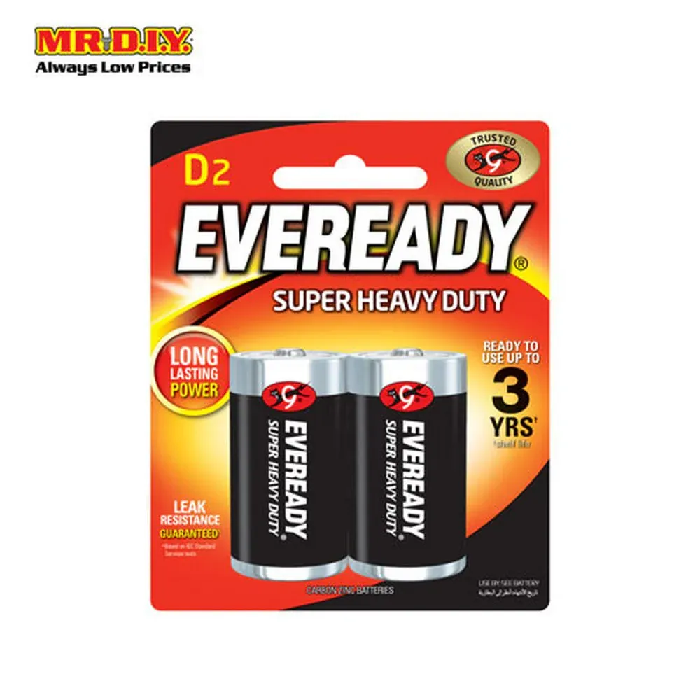 Others * Eveready Super Heavy Duty Battery SIZE D (D2) 2PCS