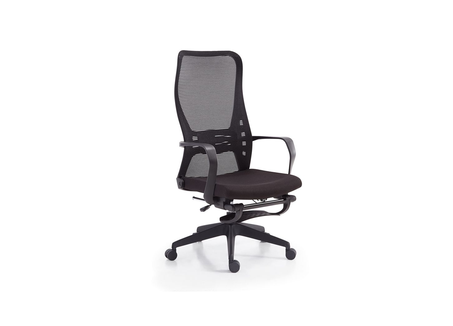 QP ERGONOMIC BLACK MESH OFFICE CHAIR OKA552 HIGH BACK