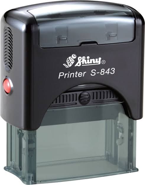 SHINY S843 RUBBER STAMP INK REFILL (S843 )  18MM X 47MM