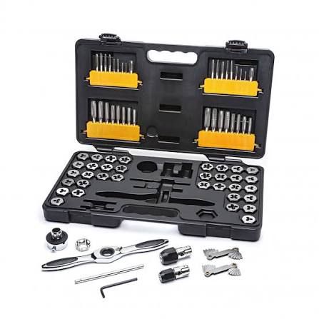 Others *GearWrench 75-Piece Carbon Steel Tap & Die Set, 1/8 in - 1/2 in Taps, 1/8 in - 1/2 in Dies