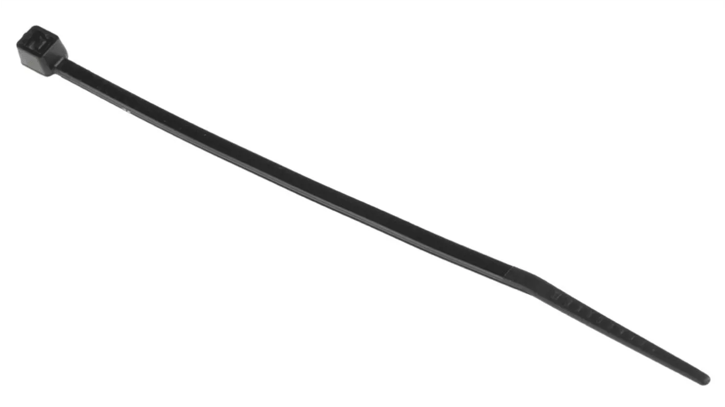 Others *RS PRO Cable Tie, 100mm x 2.5 mm, Black Nylon, Pk-100