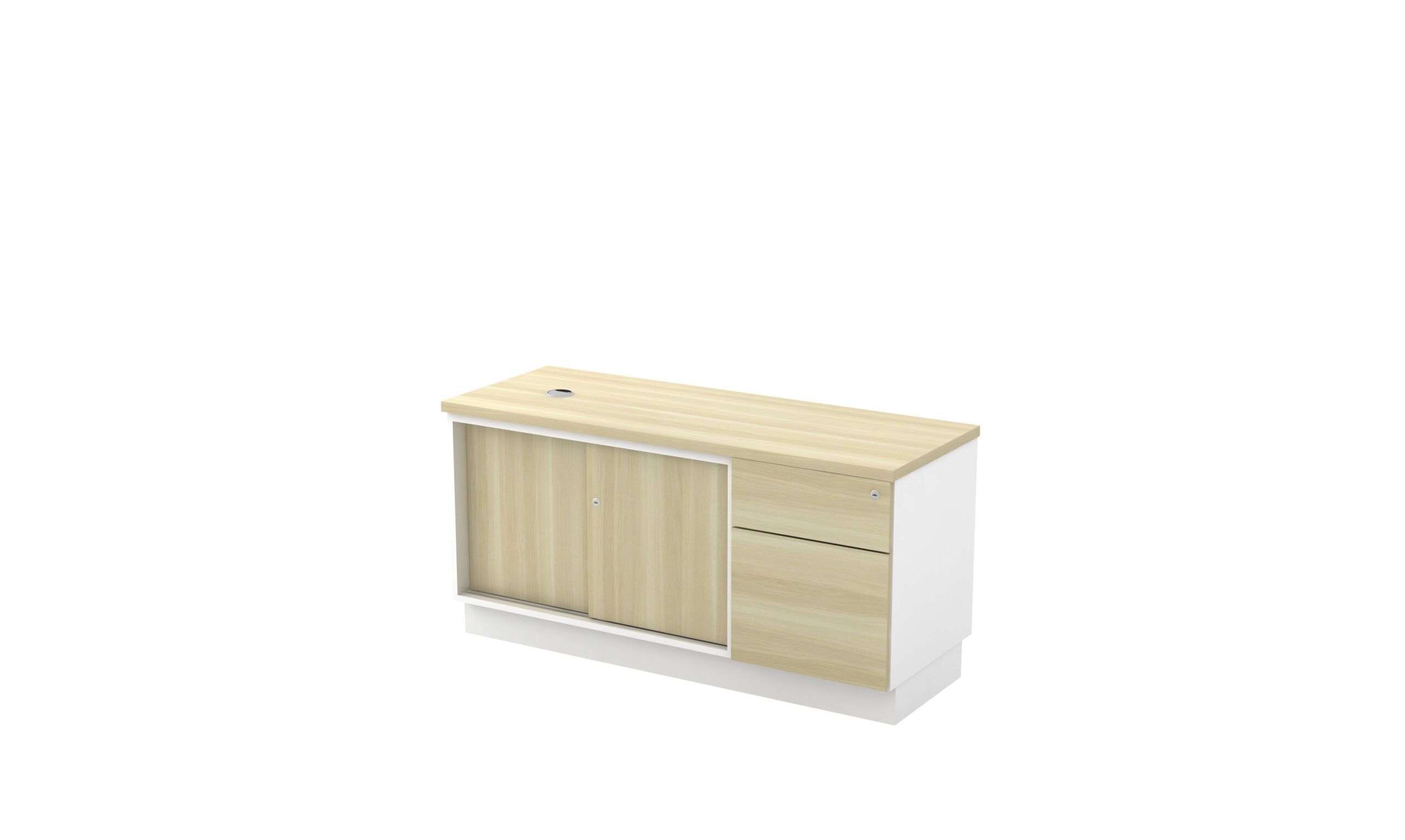 VS SLIDING DOOR + FIXED PEDESTAL 1D1F