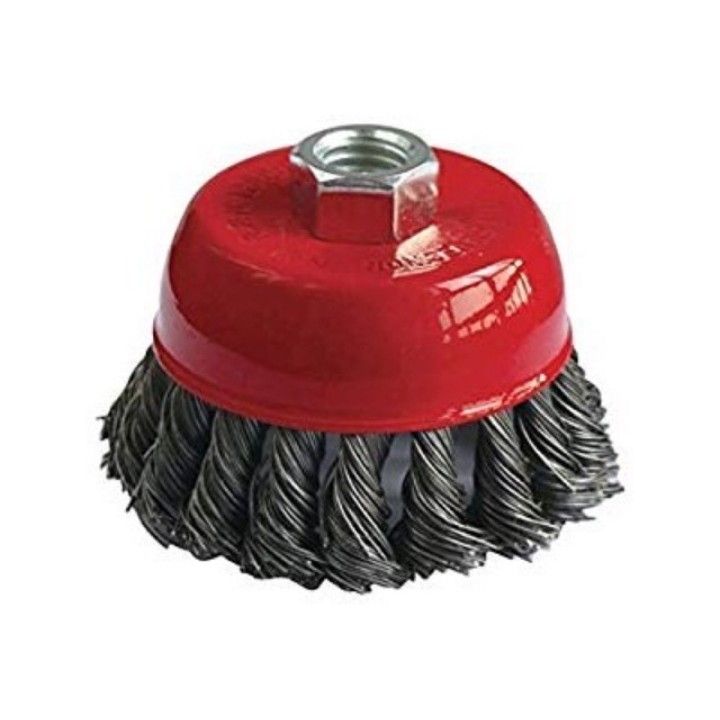 Others *"Twisted Wire Rope Sight Glass Cleaner ,Manuf Forney Industri Inc, Model 70487 Offer Wire Cup Brushtwisted Knot Type Standard 75mm X M10 X 1.5 Thread Nut"