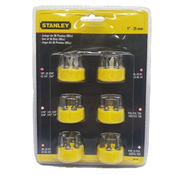Stanley SCREWDRIVER INSERT BIT36PC SET